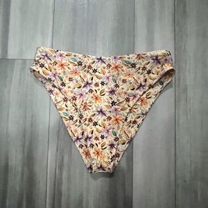 JMP MONACO HIGH WAIST CHEEKY BIKINI BOTTOM - CACTUS BLOOM PRINT